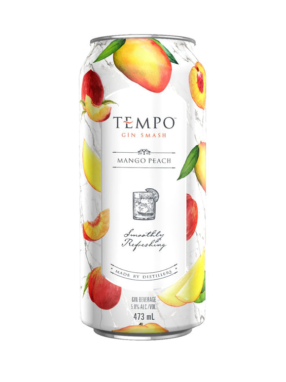 TEMPO GIN SMASH MANGO PEACH TEA SINGLE CAN 473 ML
