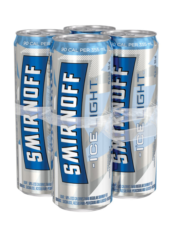 SMIRNOFF ICE LIGHT 4PK CANS