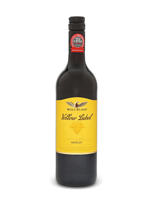 WOLF BLASS  YELLOW LABEL MERLOT 750 ML