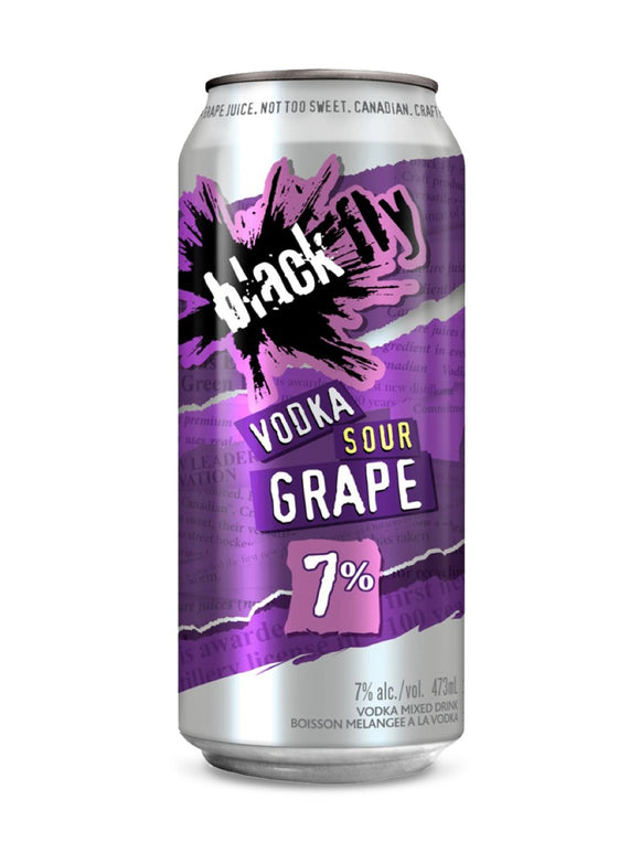 BLACK FLY VODKA SOUR GRAPE 473 ML