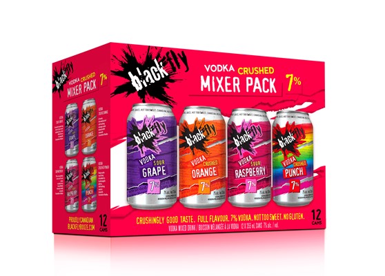 BLACK FLY VODKA SOUR VODKA CRUSHED 12 CAN VARIETY