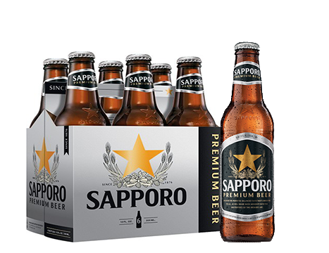 SAPPORO 6 BOTTLES