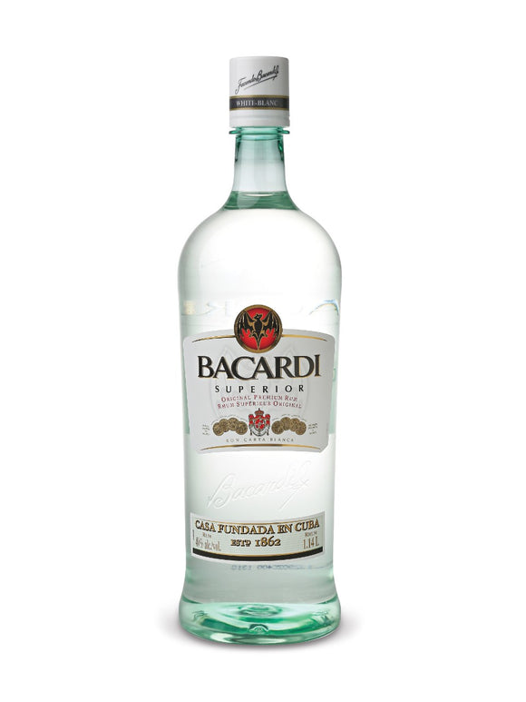 BACARDI WHITE RUM (PET) 1.14L