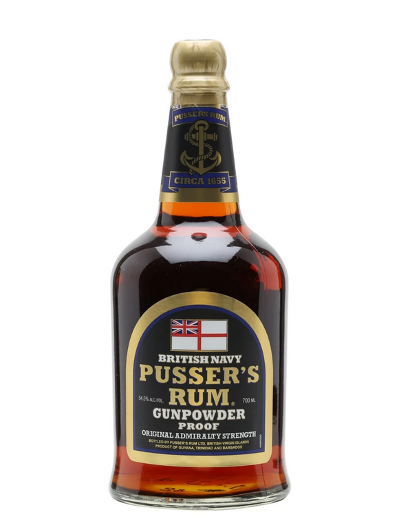 PUSSER'S GUNPOWDER RUM 750 ML