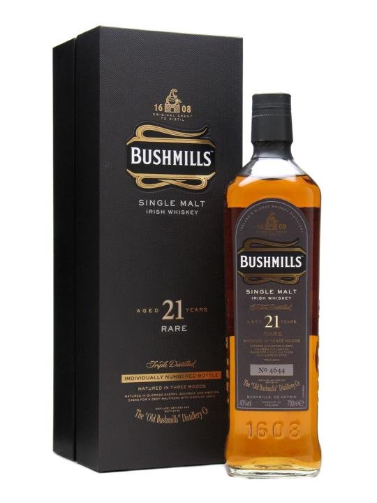 BUSHMILLS 21 YEAR OLD  Madeira Finish