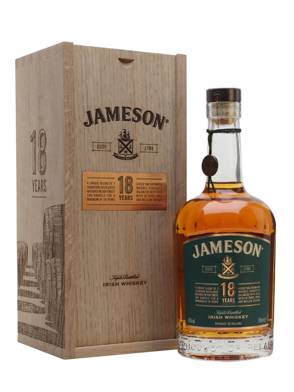 JAMESON 18YO IRISH WHISKEY