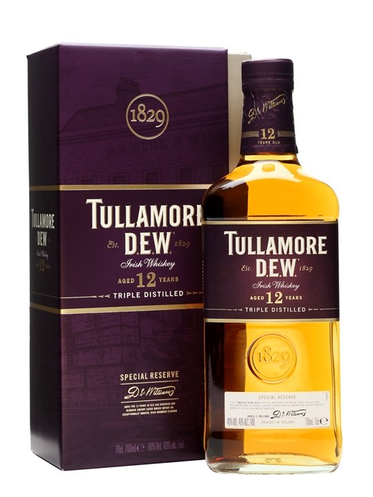 TULLAMORE DEW IRISH WHISKY 12 YEAR 750 ML