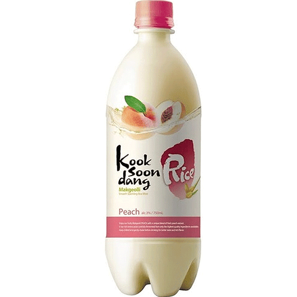 RICE MAKGEOLLI - PEACH 750 ML