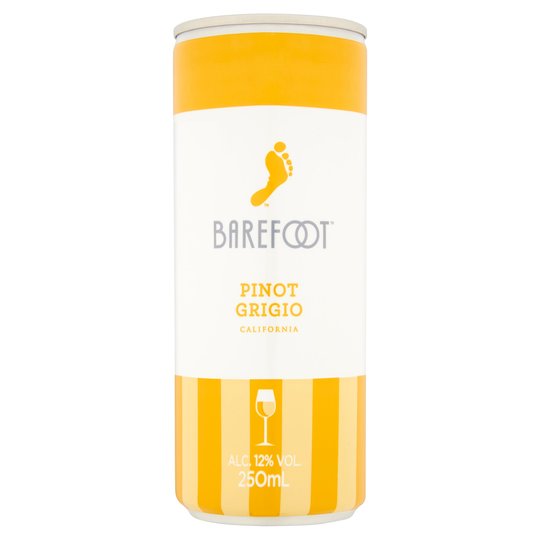 BAREFOOT PINOT GRIGIO CAN 250