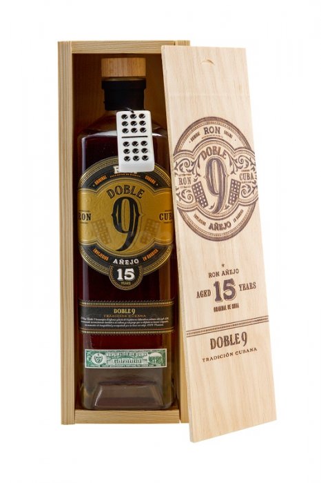 9DOBLE RON ANEJO 15Y 750 ML