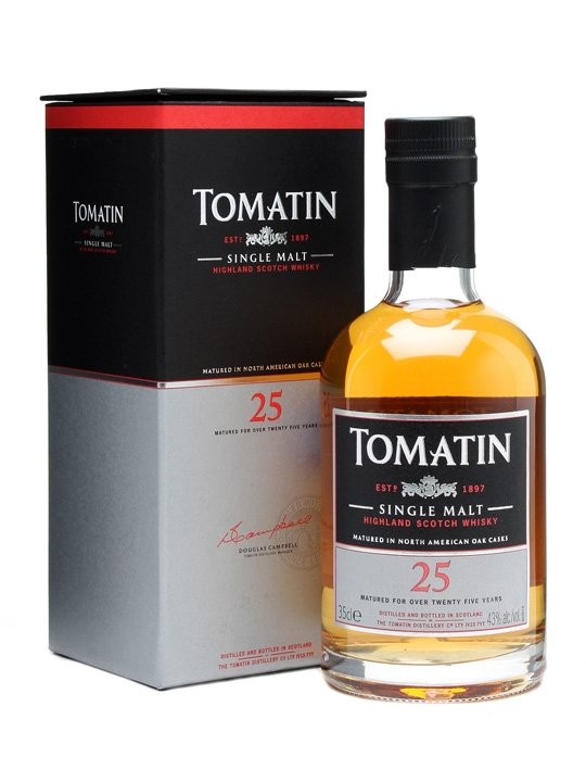 TOMATIN 25 YEAR OLD SINGLE MALT 750 ML